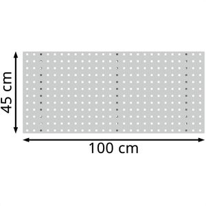Produktbild für Werkzeugwand Simplaflex CLSB1000, grau, aus Metall