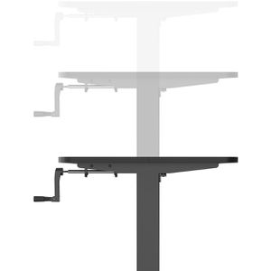 Produktbild für Schreibtisch hJh-OFFICE Stand CR, schwarz / schwarz