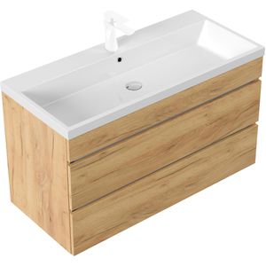 Waschtisch Posseik Fellini 100, hängend, eiche gold