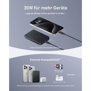 Produktbild für Powerbank Anker MagGo Slim, 10000mAh