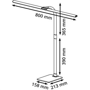 Produktbild für Schreibtischlampe Hansa Novano, schwarz, LED, dimmbar