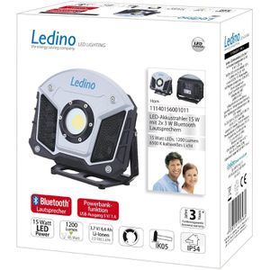 Produktbild für Baustrahler Ledino Horn, LED, mit integriertem Akku
