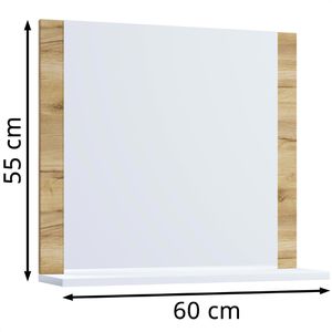 Produktbild für Wandspiegel VCM Lendas 916698, rechteckig
