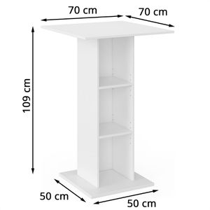 Produktbild für Bartisch Vicco Rodeo weiß