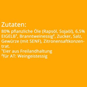 Produktbild für Mayonnaise Develey Unser Original, 83,1% Fettgehalt