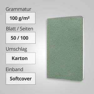 Produktbild für Notizbuch Sigel Re-Up RU102, recycling, Karton Softcover