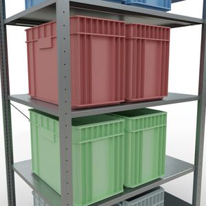 Produktbild für Schwerlastregal Schulte 12580, 5 Metallböden