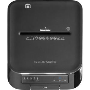Produktbild für Aktenvernichter HP 2820 Pro Shredder Auto 200CC, mit Rollen