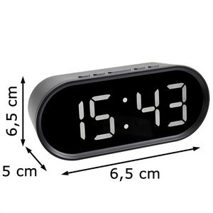 Produktbild für Wecker TFA 60.2025.01 schwarz, digital