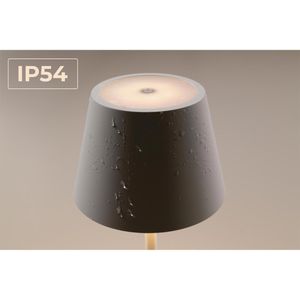 Produktbild für Tischlampe Rolf-Kern Club, weiß, LED, warmweiß