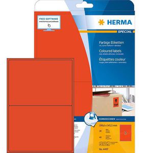 Universaletiketten Herma 4497 Special, rot