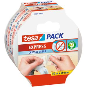 Packband Tesa Express CrystalClear PP kristallklar