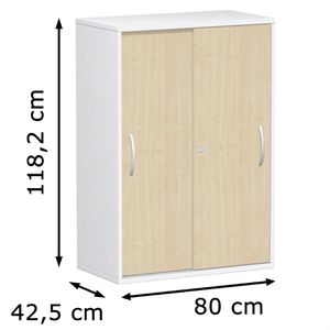 Produktbild für Schiebetürenschrank Geramöbel Flex 383502-AW, abschließbar