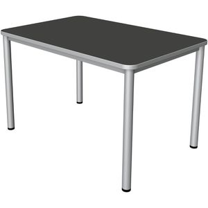 Produktbild für Schreibtisch Kerkmann Prime 11040413, anthrazit / silber