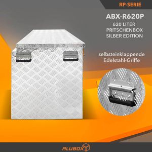 Produktbild für Fahrzeugbox ALUBOX-Alukiste ABX-R620P, Aluminium Riffelblech