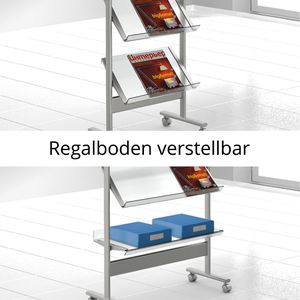 Produktbild für Prospekthalter Kerkmann 6354, Ecoline, alusilber