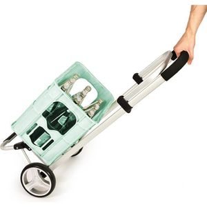 Produktbild für Einkaufstrolley Bremermann Brinkum, schwarz, klappbar