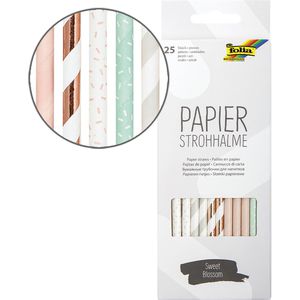 Strohhalme Folia Sweet Blossom 12596, aus Papier