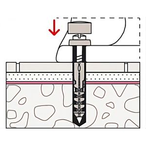 Produktbild für Schrauben-Dübel-Set Fischer 60570, S 8 RD 60 WCR