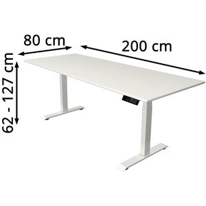 Produktbild für Schreibtisch Kerkmann Move 1 stable, weiß / weiß