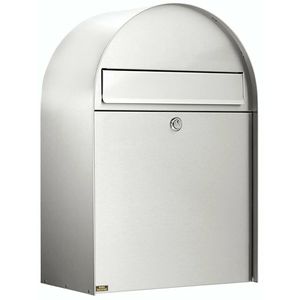 Produktbild für Briefkasten Burg-Wächter Nordic 3780 Ni, silber, aus Edelstahl