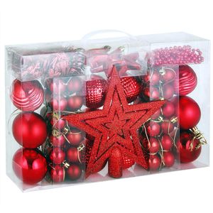 Weihnachtskugeln Deuba 105292, rot