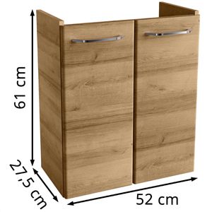Produktbild für Waschbeckenunterschrank Fackelmann Milano 84332, hängend
