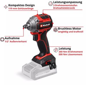 Produktbild für Akku-Schlagschrauber Einhell-Professional TP-CW 18/260-C Li BL