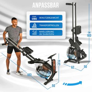 Produktbild für Rudergerät Christopeit Garda, Stahlrahmen, bis 120 kg