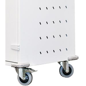 Produktbild für Laptopwagen Rotstahl 461457, grau / rot