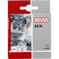 Heftklammern Novus 040-0180, 24/6, verzinkt