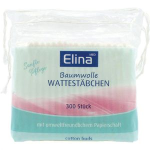 Wattestäbchen Elina-med 68093, Papier, 7,5cm