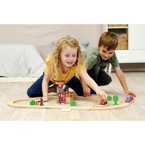 Produktbild für Spielzeugeisenbahn Eichhorn Bahn, Set Feuerwehr