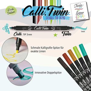 Produktbild für Kalligraphie-Stift Online Calli.Twin Fresh Edition, sortiert