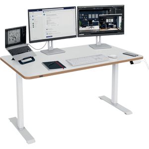 Produktbild für Schreibtisch Leitz Ergo 67730001, weiß / weiß
