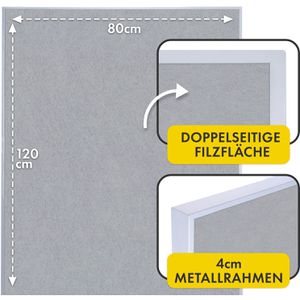 Produktbild für Moderationstafel Floordirekt GIANT, mit Rollen