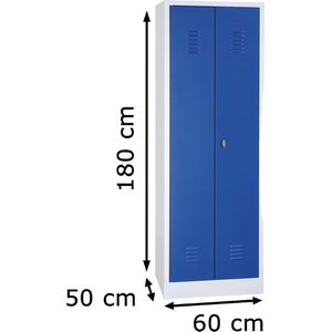 Produktbild für Mehrzweckschrank G-Office CLC/HD.1860, abschließbar, blau