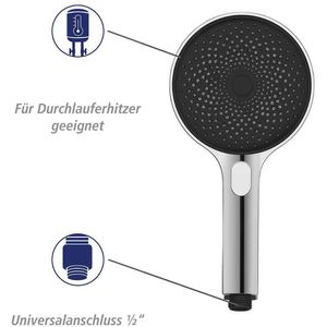 Produktbild für Handbrause Wenko Softwater, verchromt