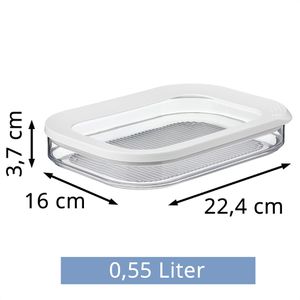 Produktbild für Aufschnittbox Mepal Modula 550/1, aus Kunststoff