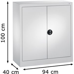 CP-Möbel Aktenschrank aus Metall, abschließbar, 94 x 100 x 40cm