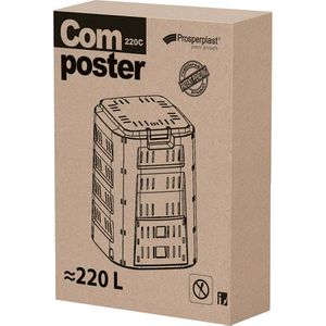 Produktbild für Komposter Prosperplast Compogreen IKST220C, schwarz,Kunststoff
