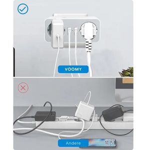 Produktbild für Steckdosenadapter Voomy Split X2, weiß