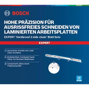 Produktbild für Stichsägeblätter Bosch Expert Hardwood 2-side clean T308BF/BFP