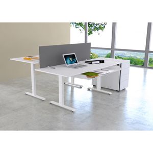 Produktbild für Schreibtisch Kerkmann Move 1, ahorn / weiß