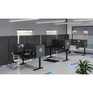 Produktbild für Stellwand Luxor Reclaim RCLM-RD3P-SG, 3-teilig