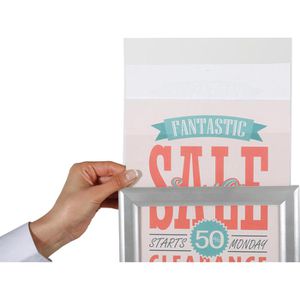 Produktbild für Infoständer Update-Displays aus Aluminium, silber, A3
