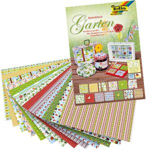 Motivpapier Folia 47149 Garten, 24 x 34 cm