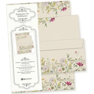 Briefpapier tatmotive Wildblumen Set, A4
