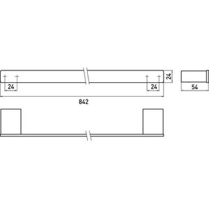 Produktbild für Handtuchhalter Emco Loft 056000180, silber