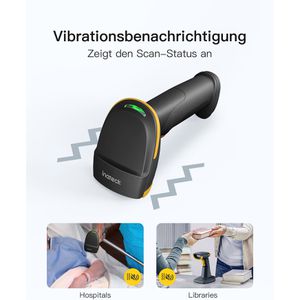 Produktbild für Barcode-Scanner Inateck BCST-54_black, kabellos